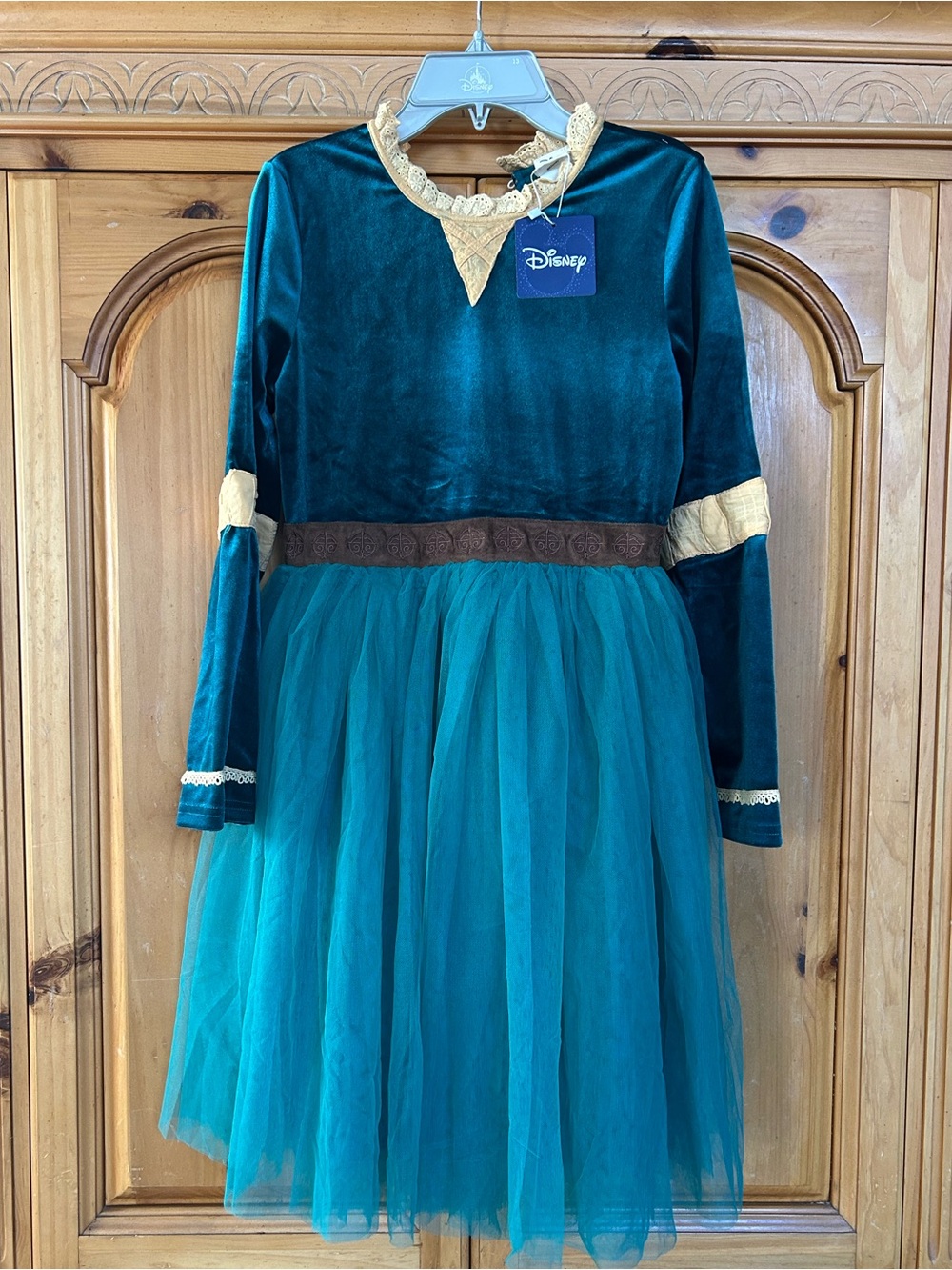 Taylor Joelle x Disney merida tutu dress size 14 Brave Scottish princess velvet